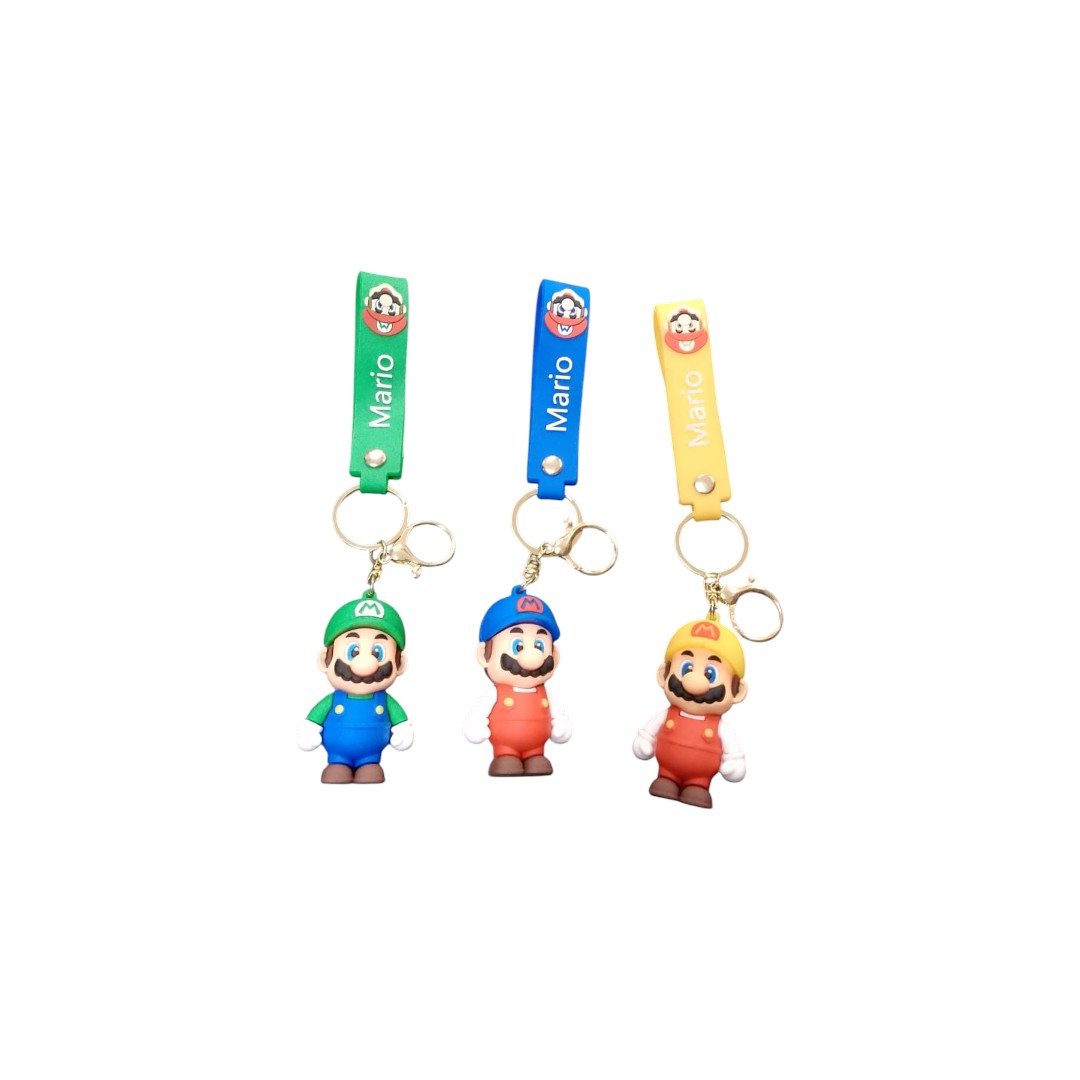 0203-22| 4.9 Llavero goma pequeño MARIO BROSS