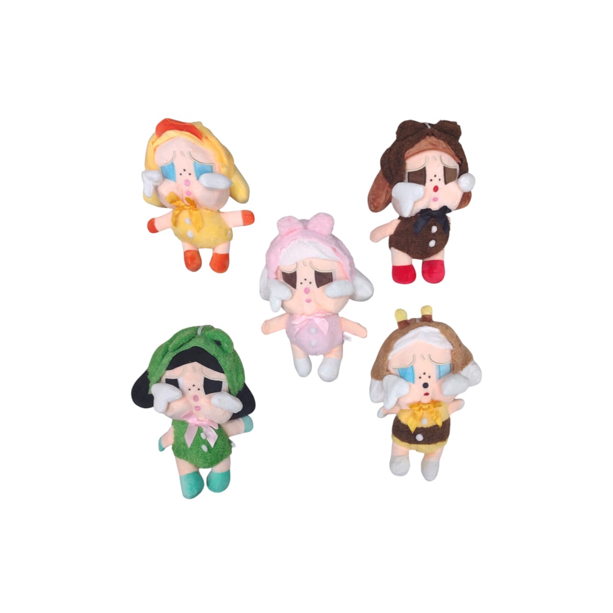 eco-sur25|13.9 Peluche elastico modelo surtido 25cm NIÑAS CON DISFRAZ CRYING AGAIN