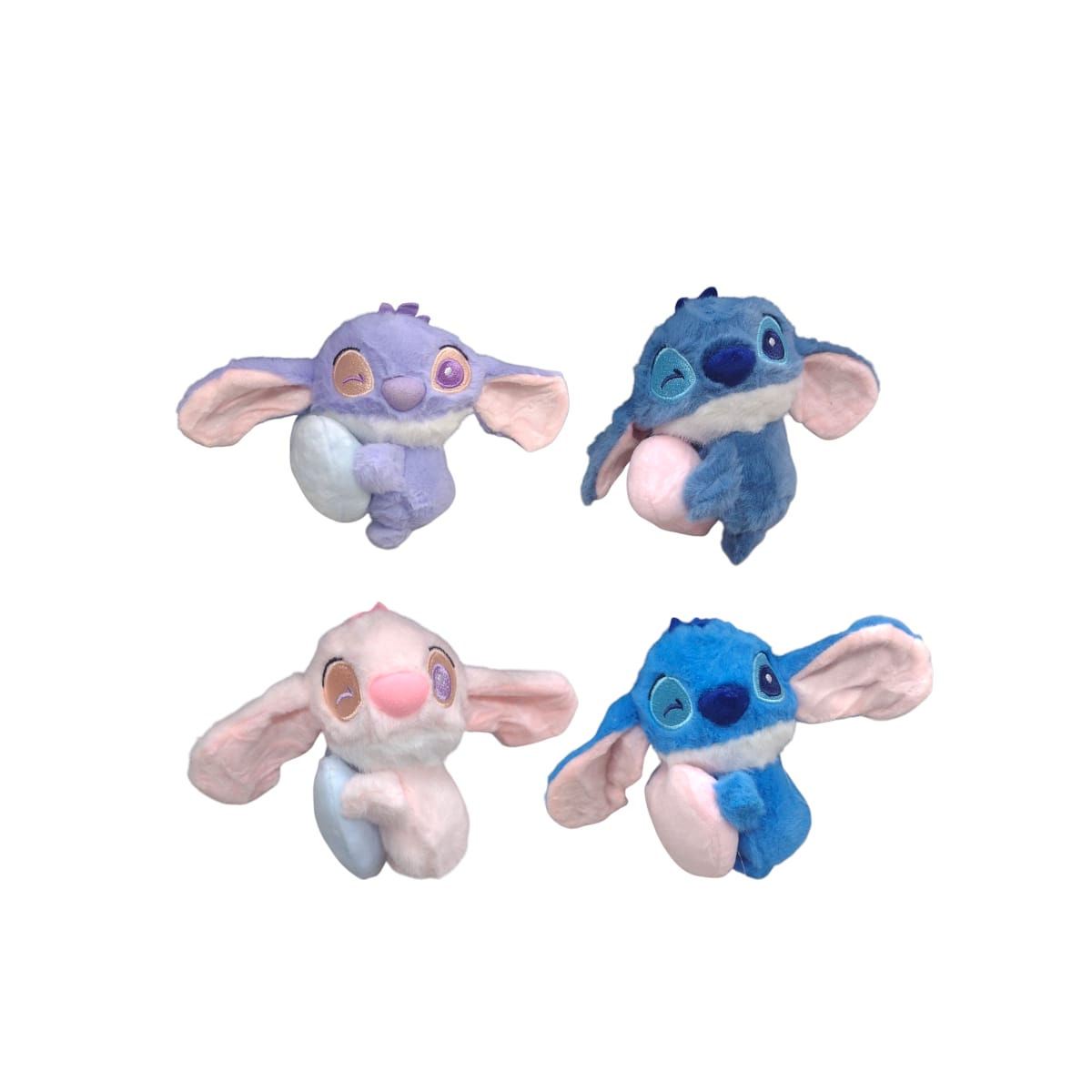 VJ134|9.9 Llavero Stitch guño y Corazon 10cm