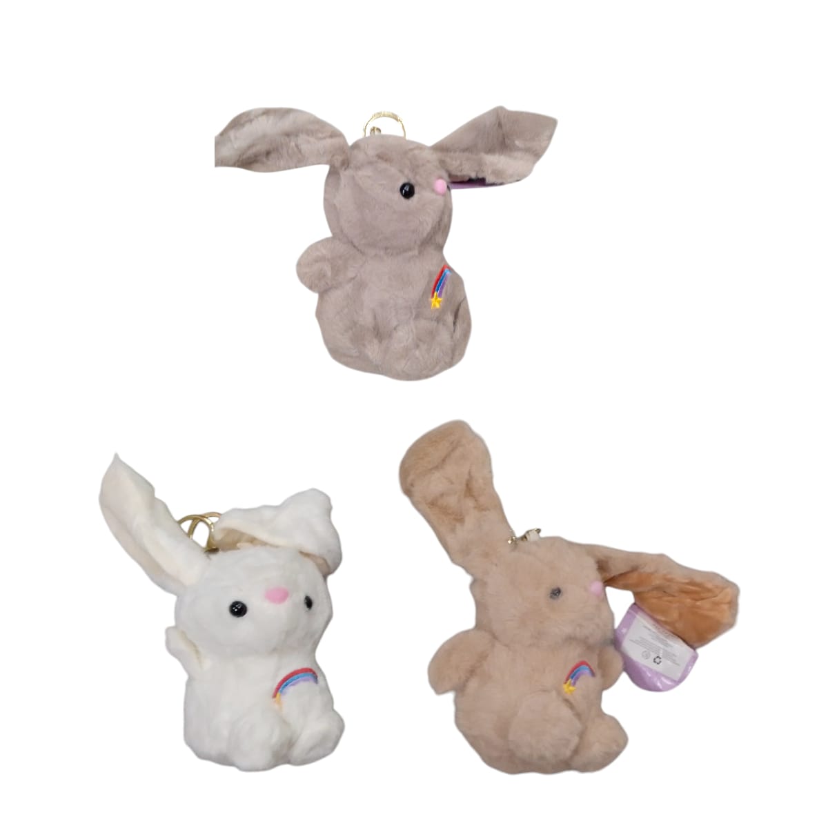 FP2471|8.9 Llavero conejo arcoiris 10cm