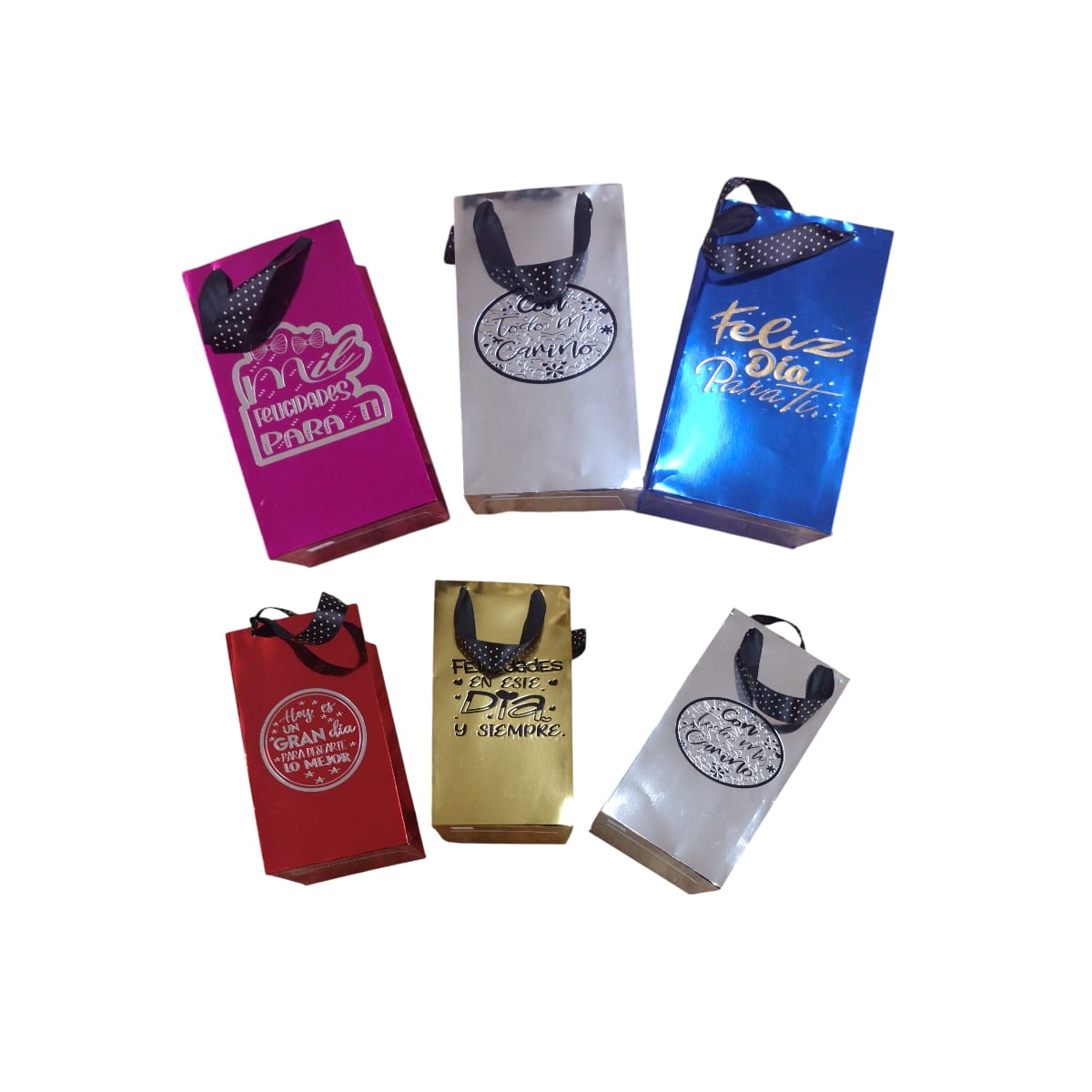 485|2.7 Bolsa estampada metal pequeña 10*5cm