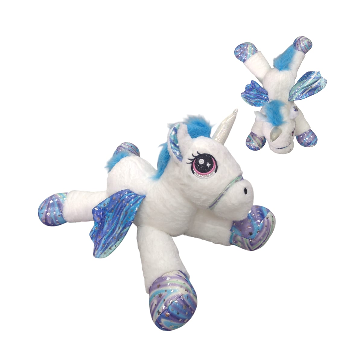 62343A|77.2 Unicornio Acostado Grande 70cm BLANCO