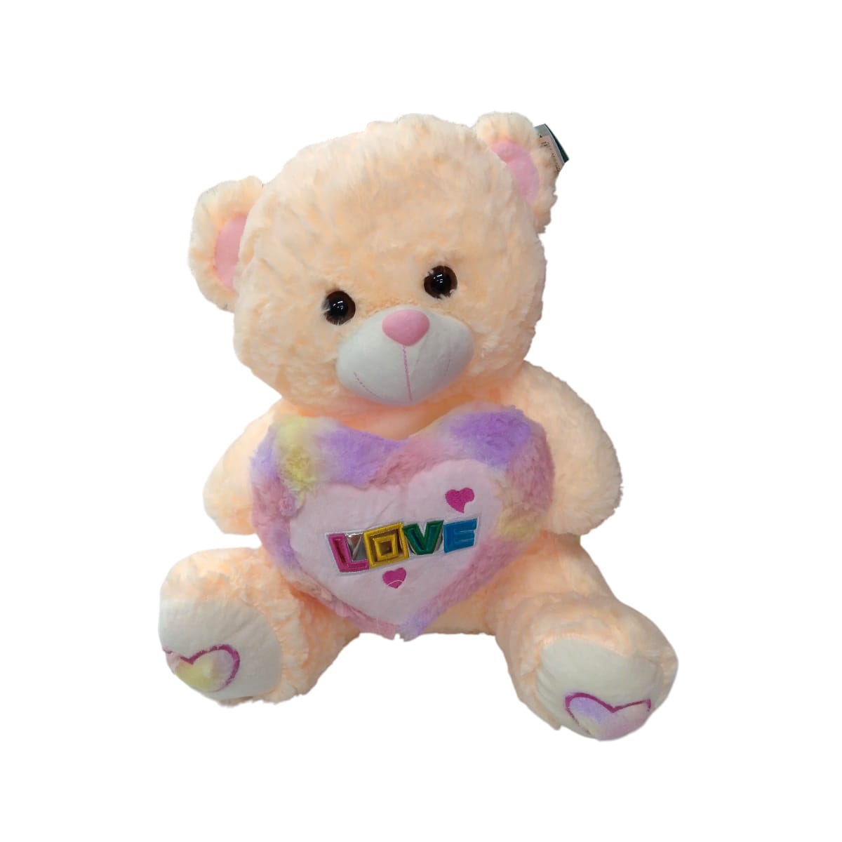 AP3-6740-2|40. Oso corazon tres colores 40cm BEIGE