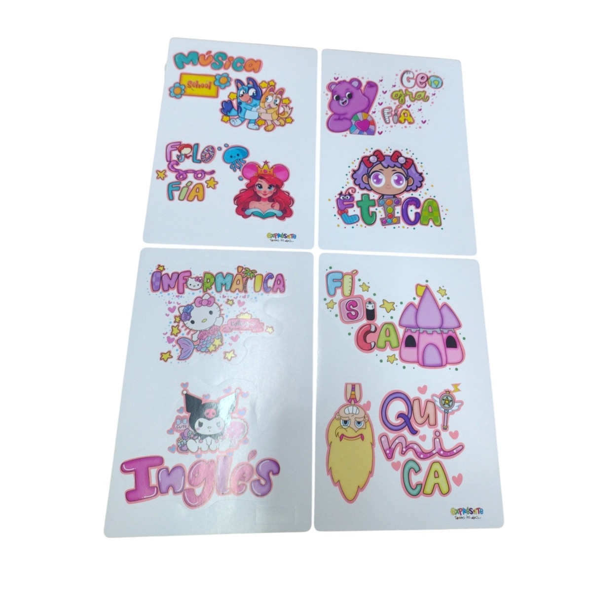 2601|3.8 Stickers Marca Materia NIÑA