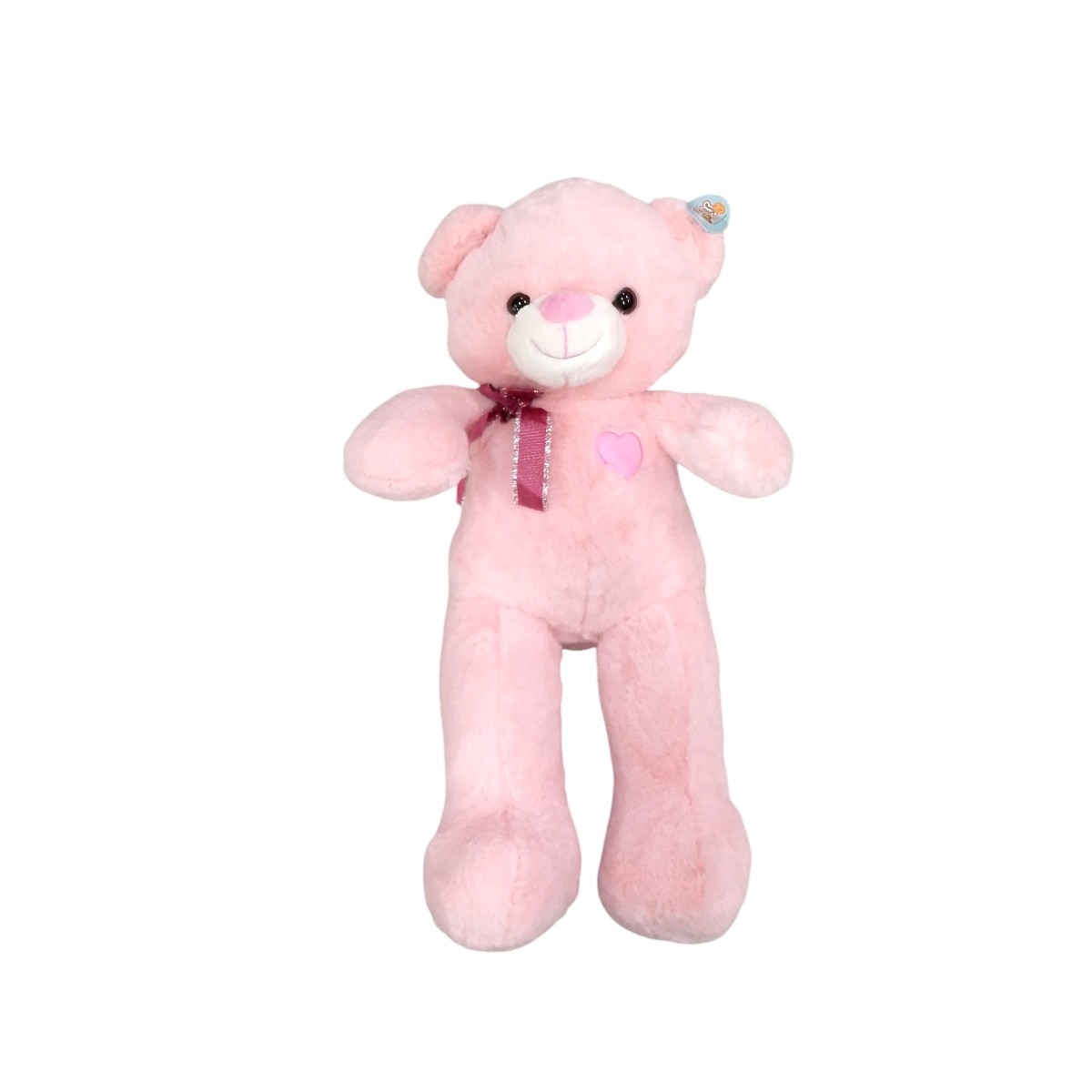 7051|38.5 Oso Patas Cinta y corazon 50cm ROSA