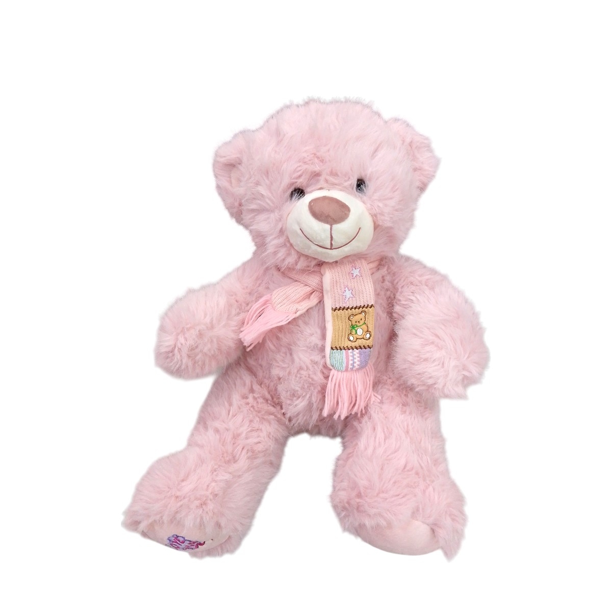 7069-5|90. Oso Bufanda 50cm ROSA
