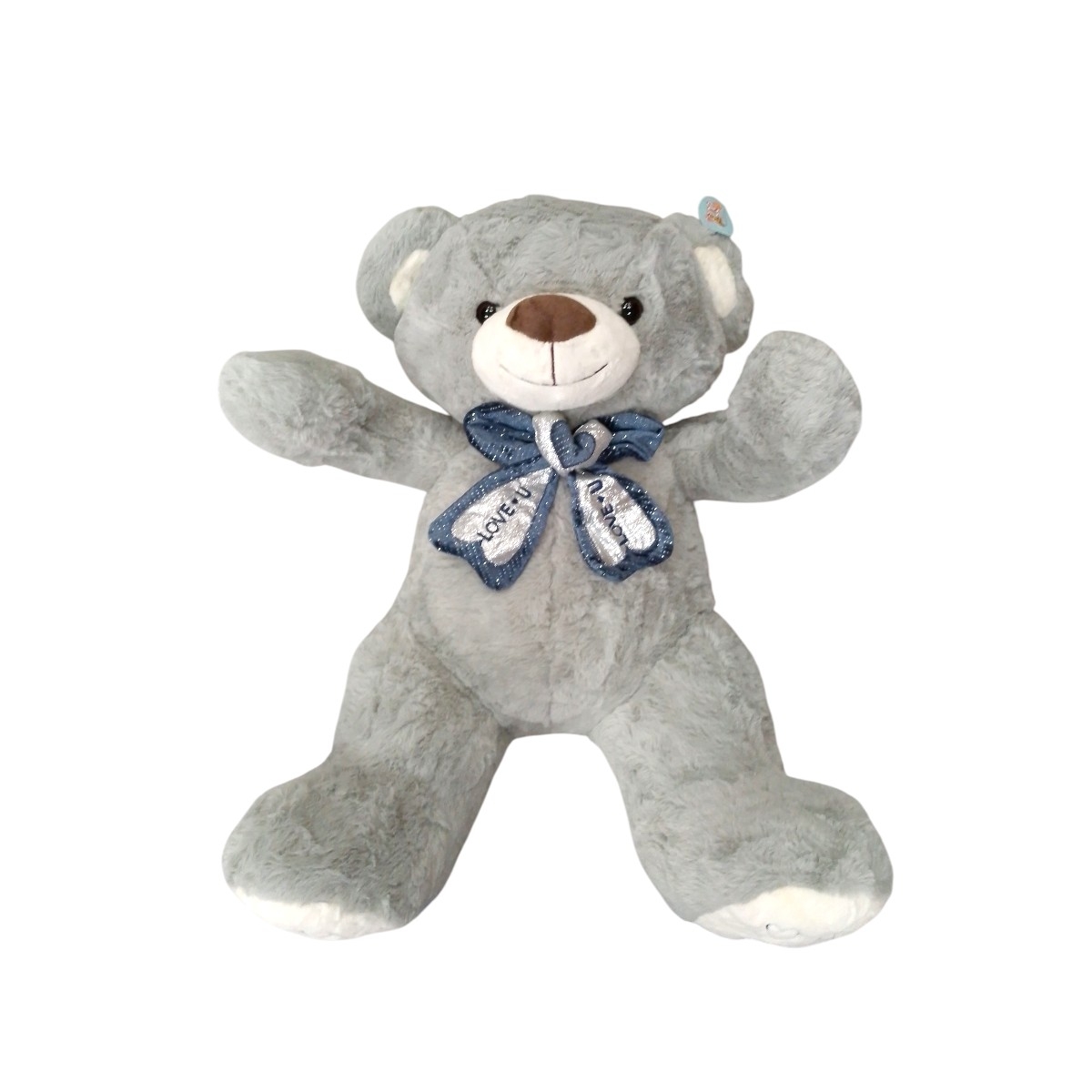 7076-4|51.5 Oso Patas Bufanda 6cm Gris