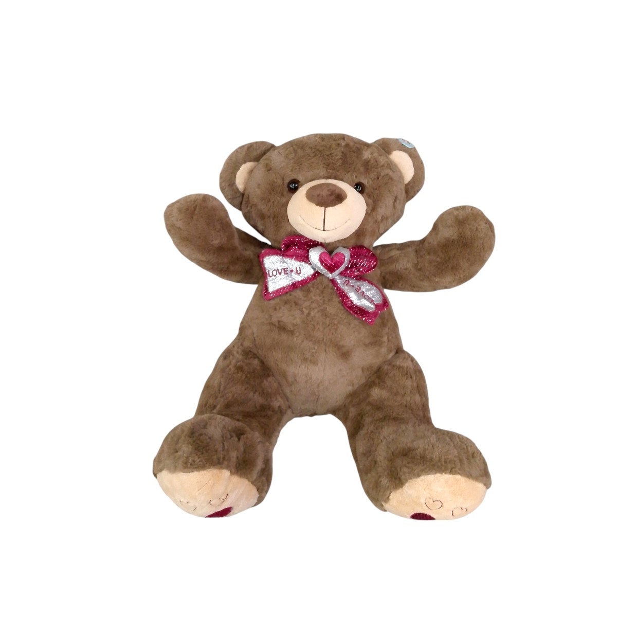7076-4|51.5 Oso Patas Bufanda 6cm CAFE