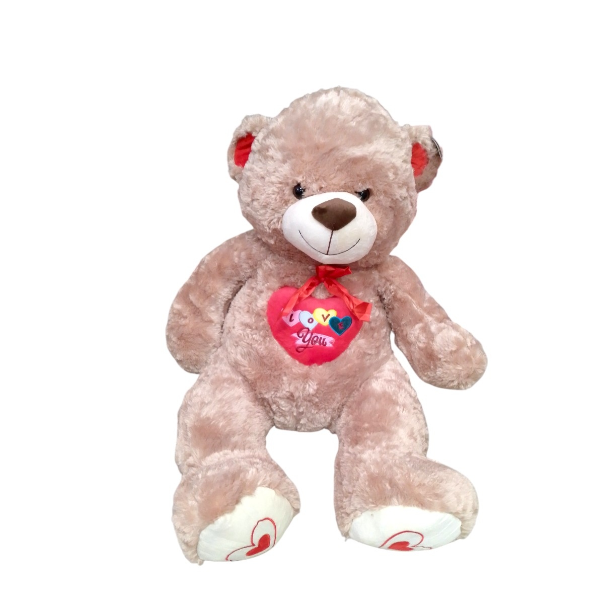 7066-8|173.5 Oso Corazon 80cm BEIGE