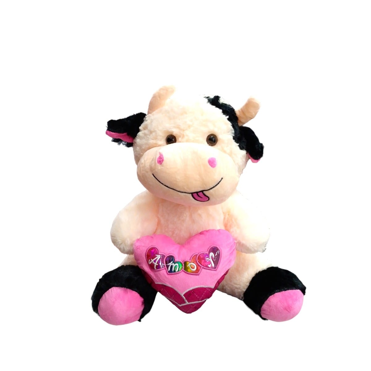 7144-3|51.5 Vaca Corazon 40cm ROSA