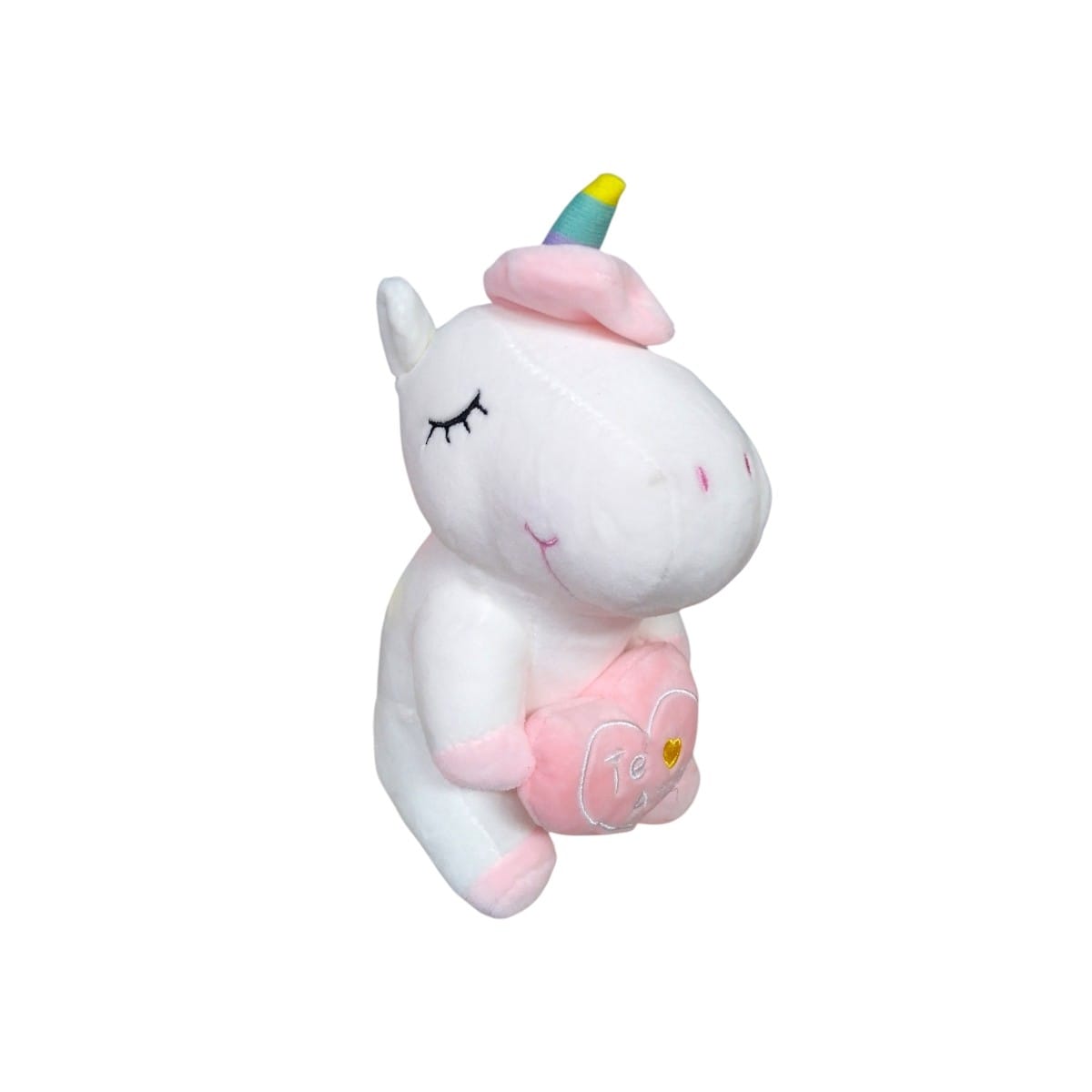 7197|15.8 Unicornio Corazón 20cm BLANCO