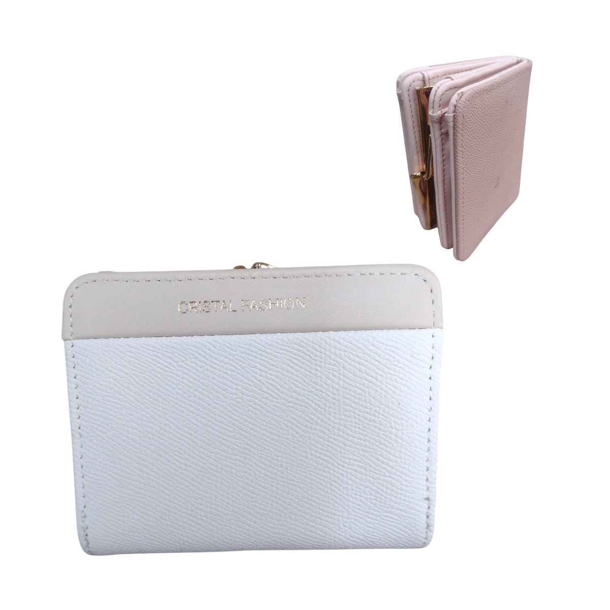 0801-4|24.5 Billetera Broche 11*7 BEIGE