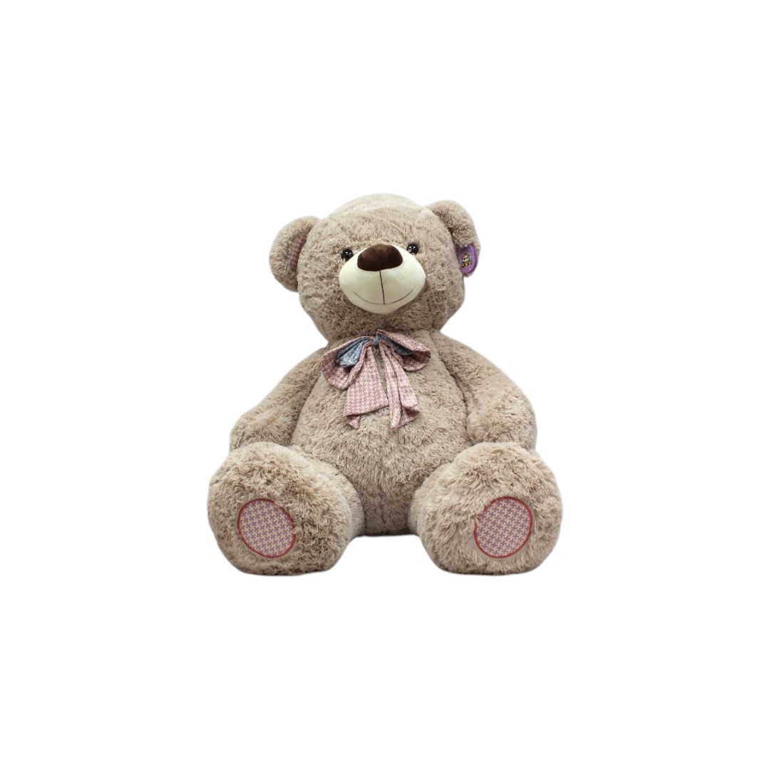 FP3054-3|169.5 Oso Moño Cuadros Grande 85cm GRIS