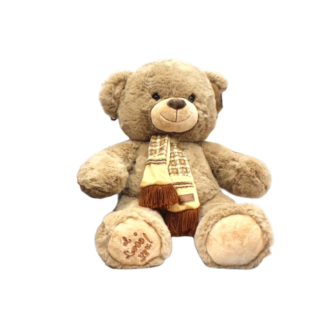 FP3195|118.2 Oso Bufanda Flecos 60cm BEIGE