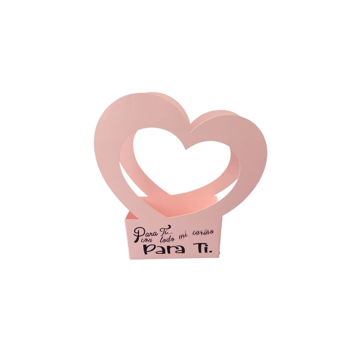 832|5.35 Ancheta Corazon Estamp Pastel 30CM*18CM SALMON