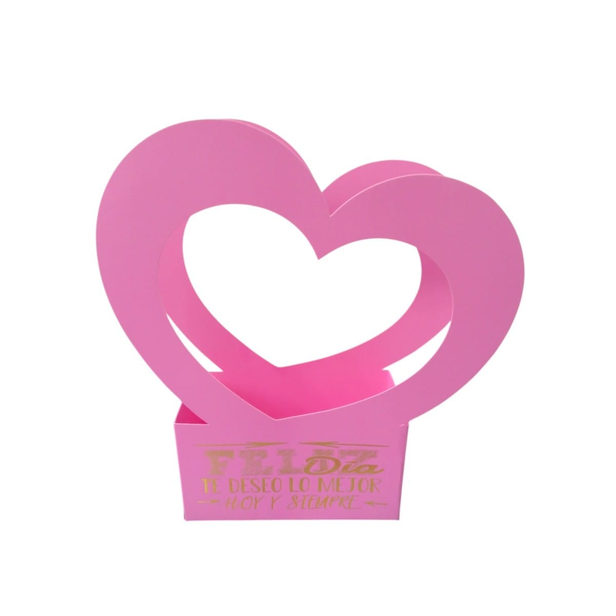 832|5.35 Ancheta Corazon Estamp Pastel 30CM*18CM FUCSIA