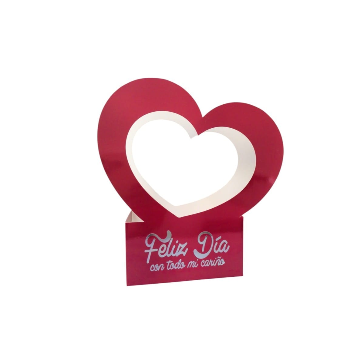 0836|5.35 Ancheta Corazon Metal Mensaje 30CM*18CM ROJO