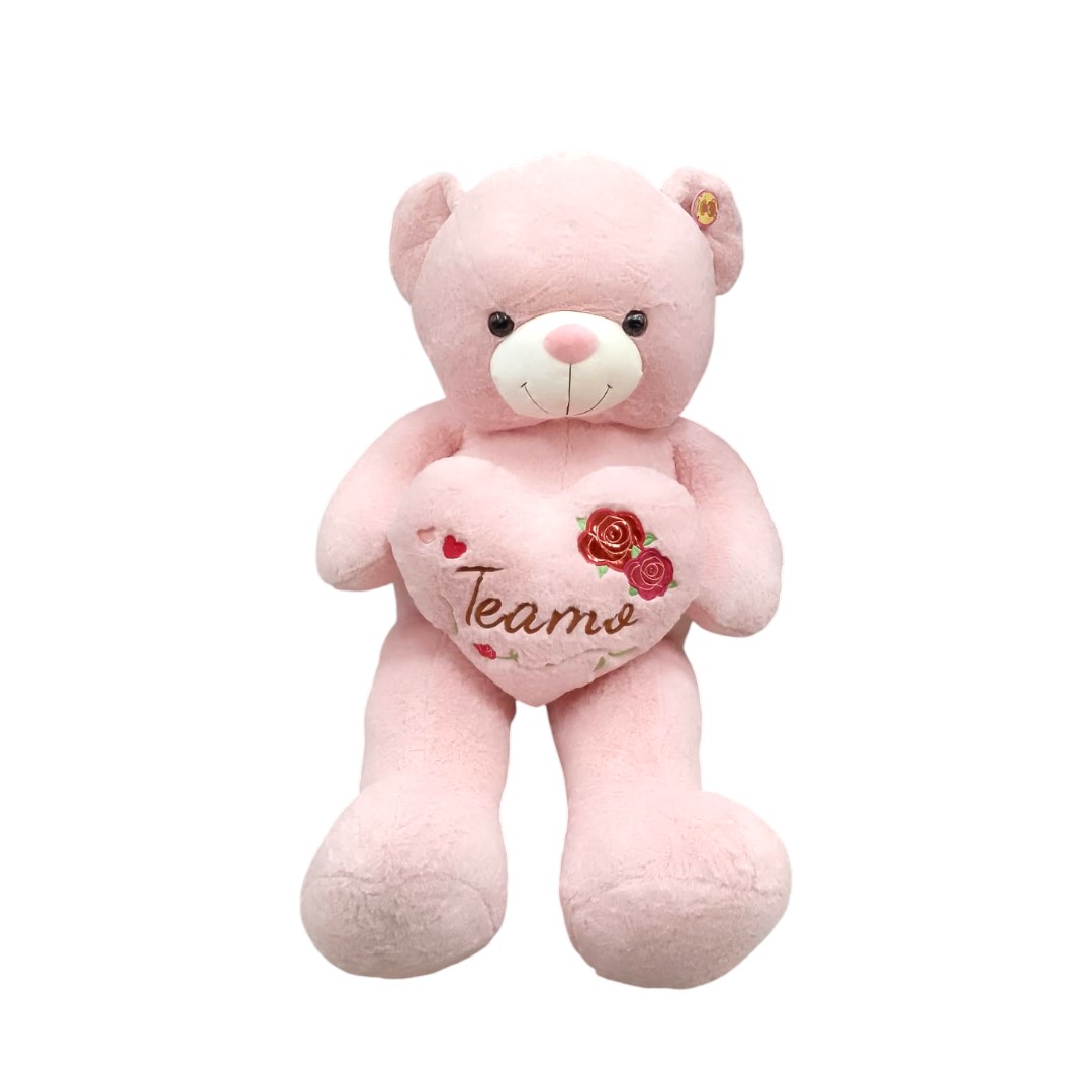 CJ-6921|195.5 Oso Grande Te Amo Rosas 130cm ROSA