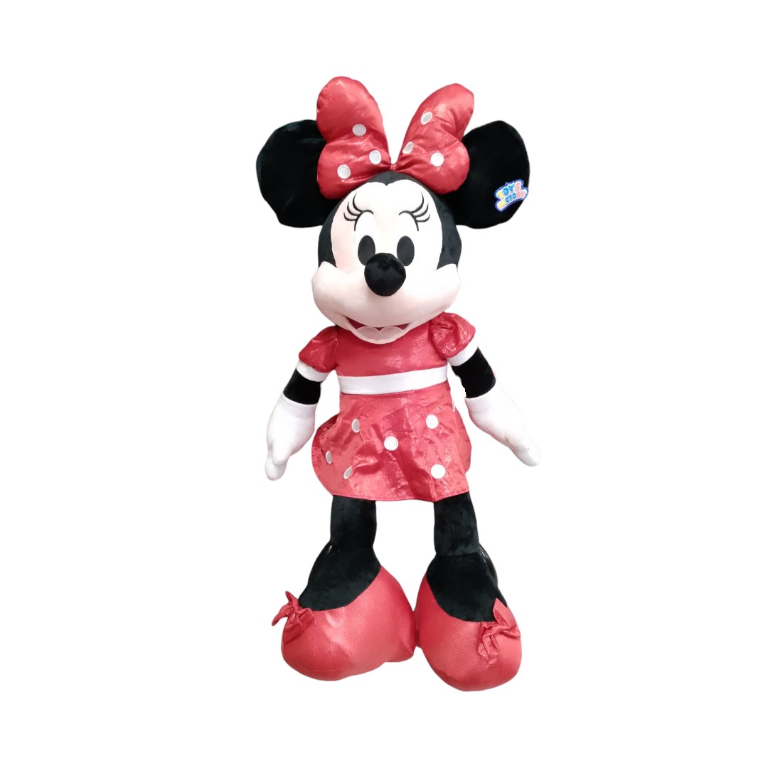 mn-60|88. Ratones ropa brillo grandes 65cm RATONA ROJA