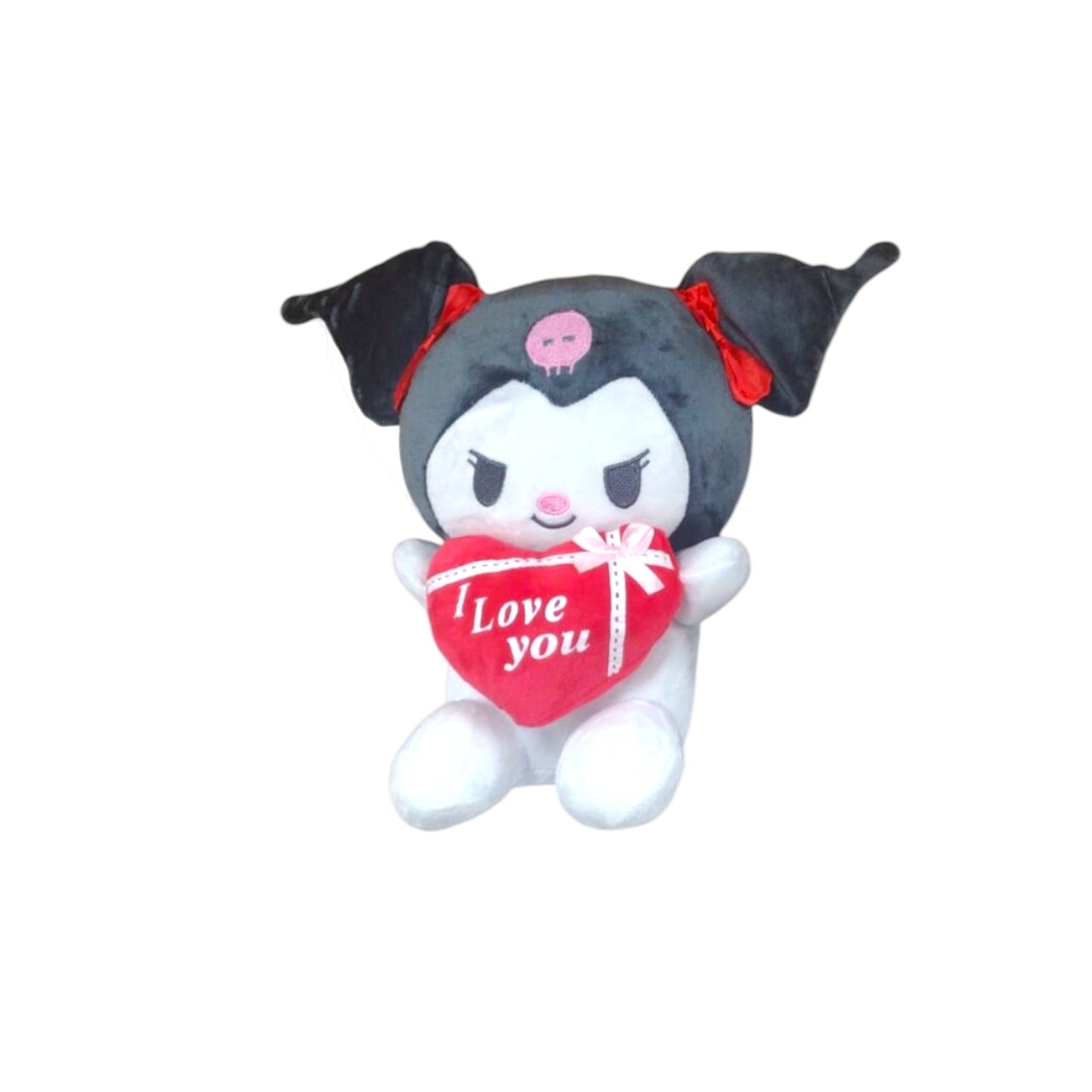 clkr-25|15.9 Kuromi corazon 23cm ROJO