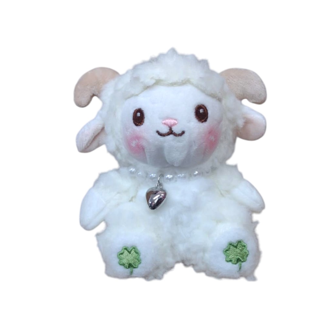 662-2| 10-9 Llavero Oveja Collar Perlado 13cm BLANCO