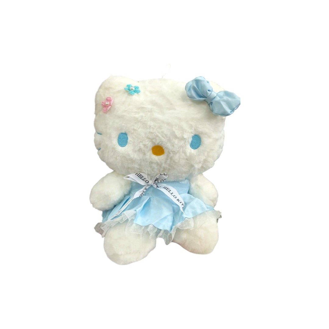 TJ201-1|25.8 Gata Florecita perla 30cm AZUL
