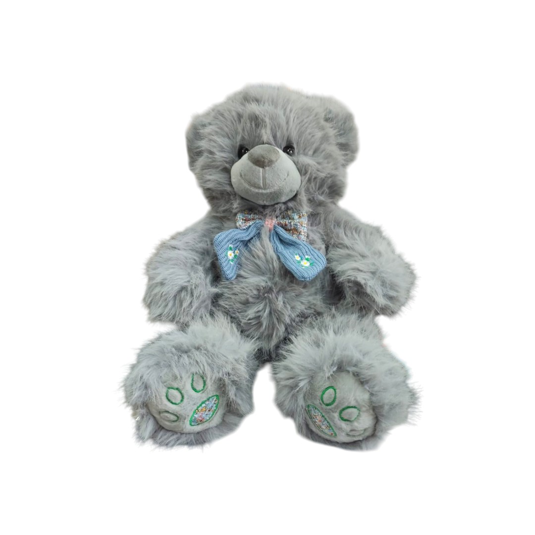 cj-7037-1|51.8 Oso moño pastel peludo 40cm GRIS