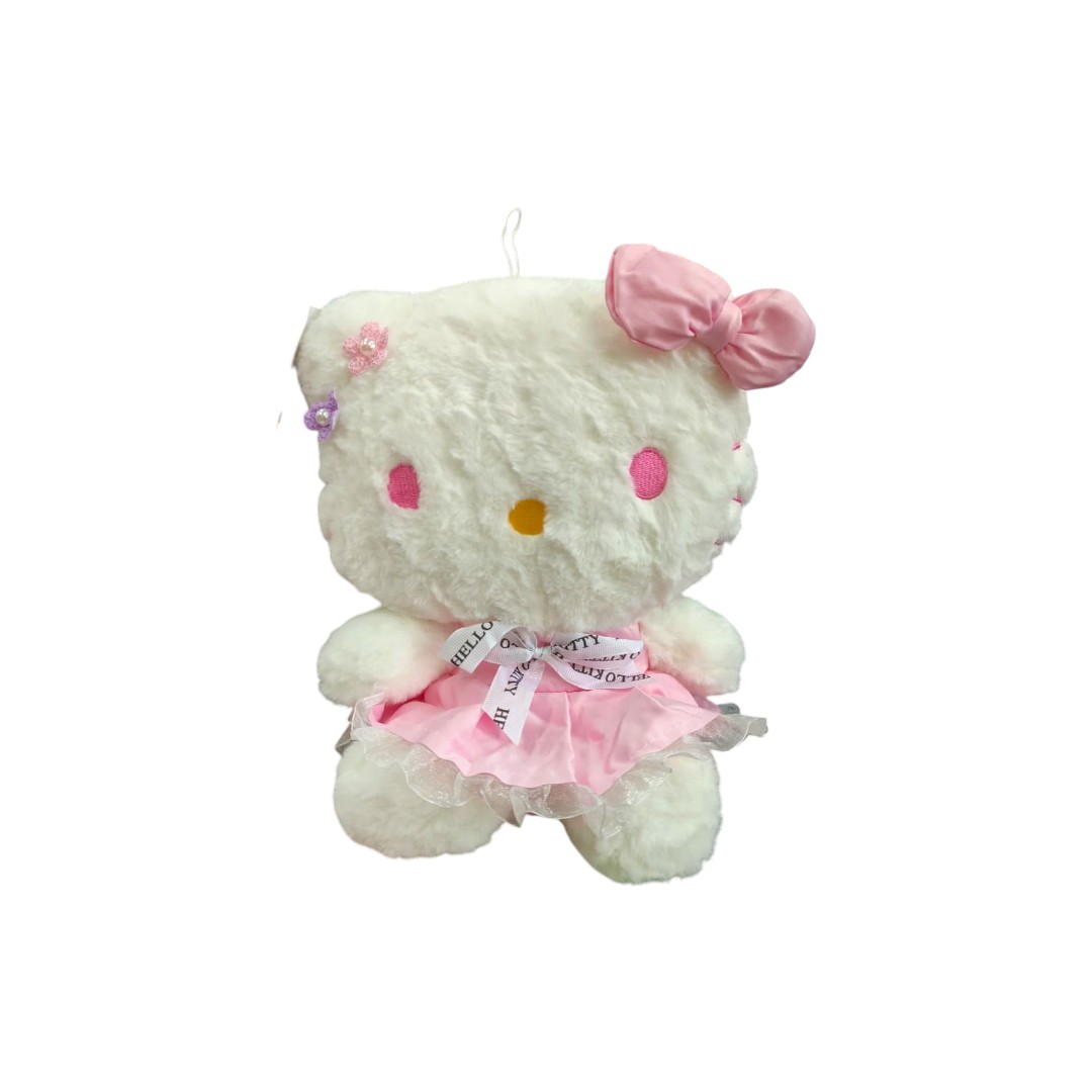 TJ201-1|25.8 Gata Florecita perla 30cm ROSA