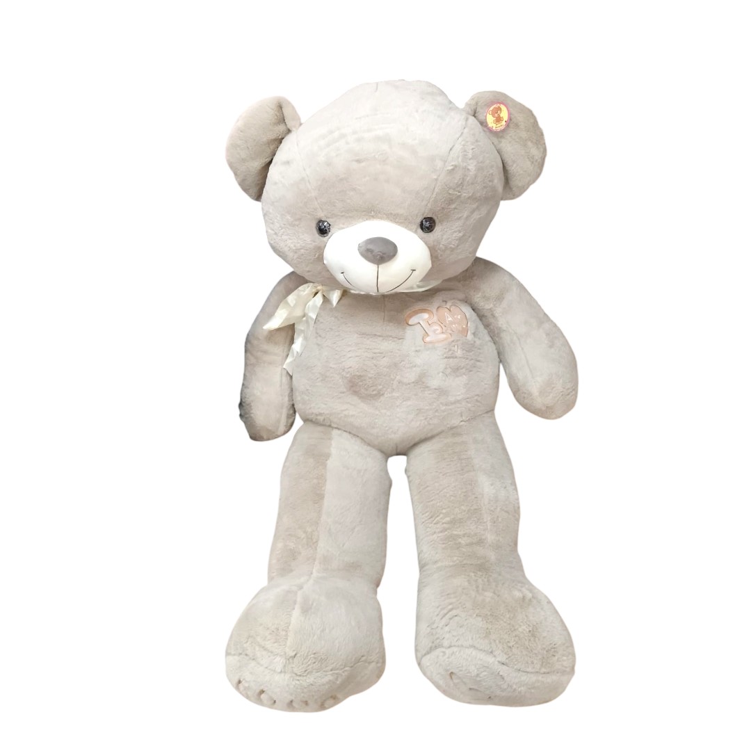 cj-6926|212.5  Oso moñito pecho 140cm GRIS